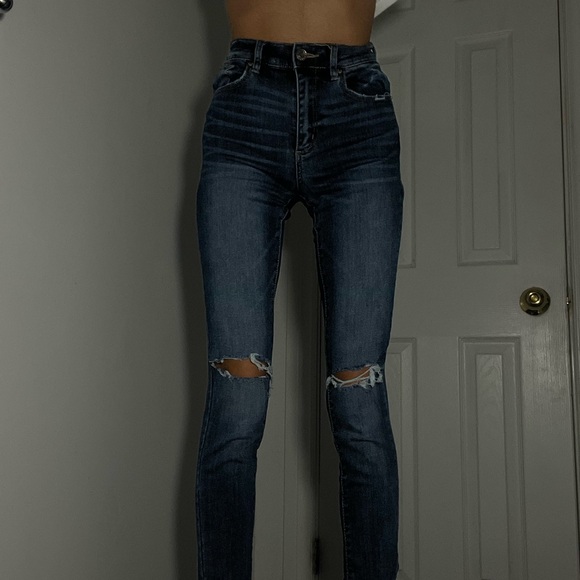 Garage Denim - Women's Blue Distressed Jeans